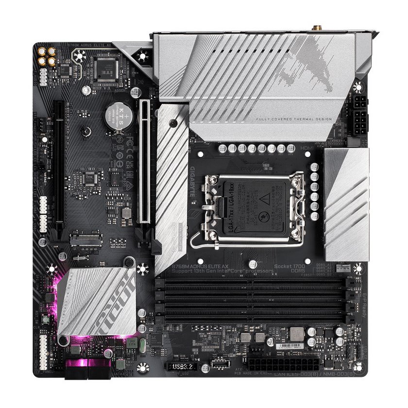 miniatura Płyta główna GIGABYTE B760M AORUS ELITE AX LGA 1700