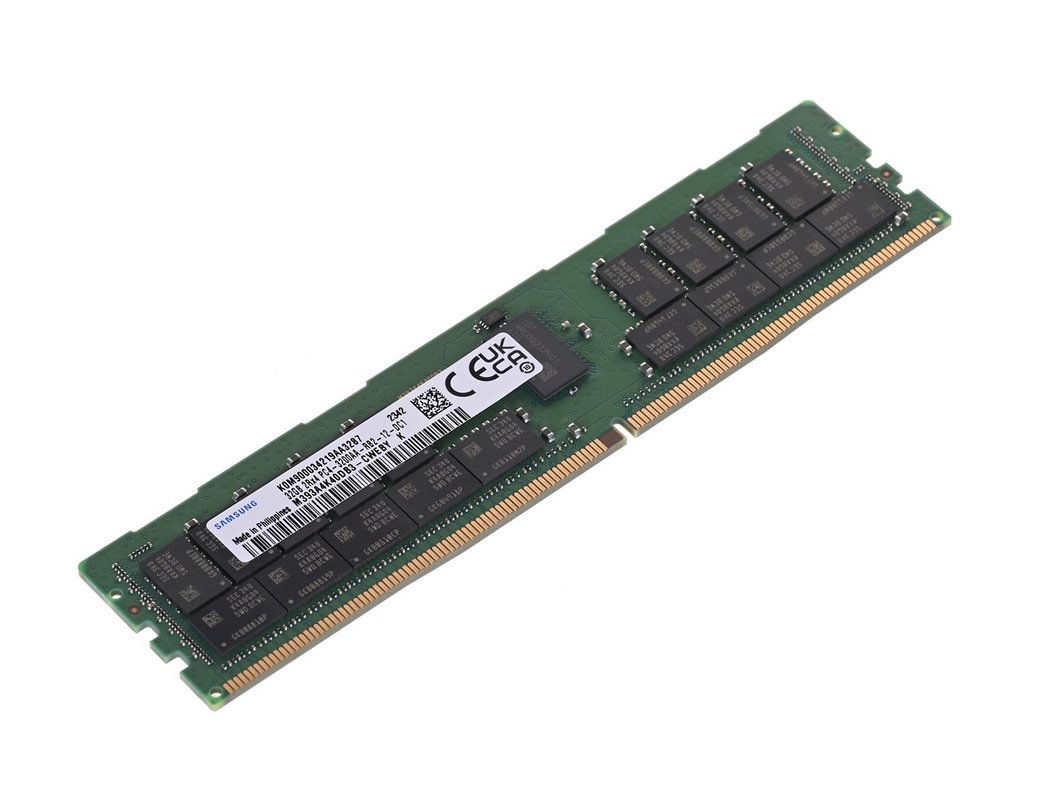 Samsung RDIMM 32GB DDR4 2Rx4 3200MHz PC4-25600 ECC REGISTERED M393A4K40DB3-CWE