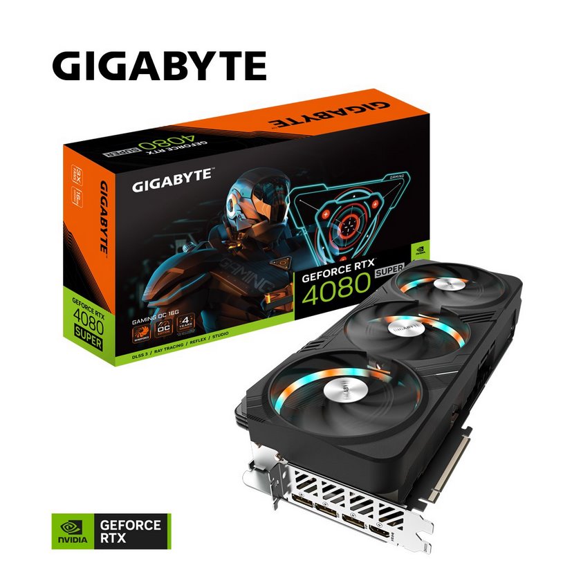 miniatura Karta graficzna GIGABYTE GeForce RTX 4080 SUPER GAMING OC 16GB (GV-N408SGAMING OC-16GD)