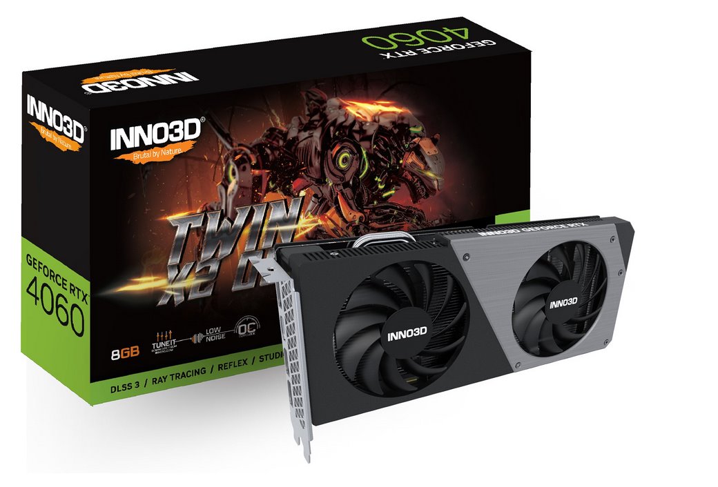 Karta graficzna INNO3D GeForce RTX 4060 TWIN X2 OC (N40602-08D6X-173051N)