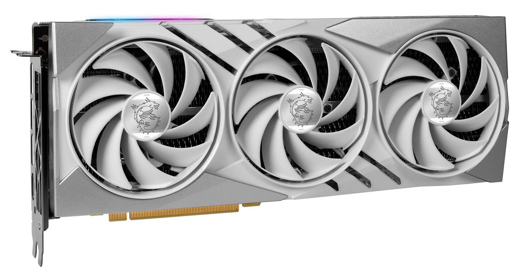 miniatura Karta graficzna MSI GeForce RTX 4070 SUPER 12GB GAMING X SLIM WHITE (RTX 4070 SUPER 12G GAMING X SLI)