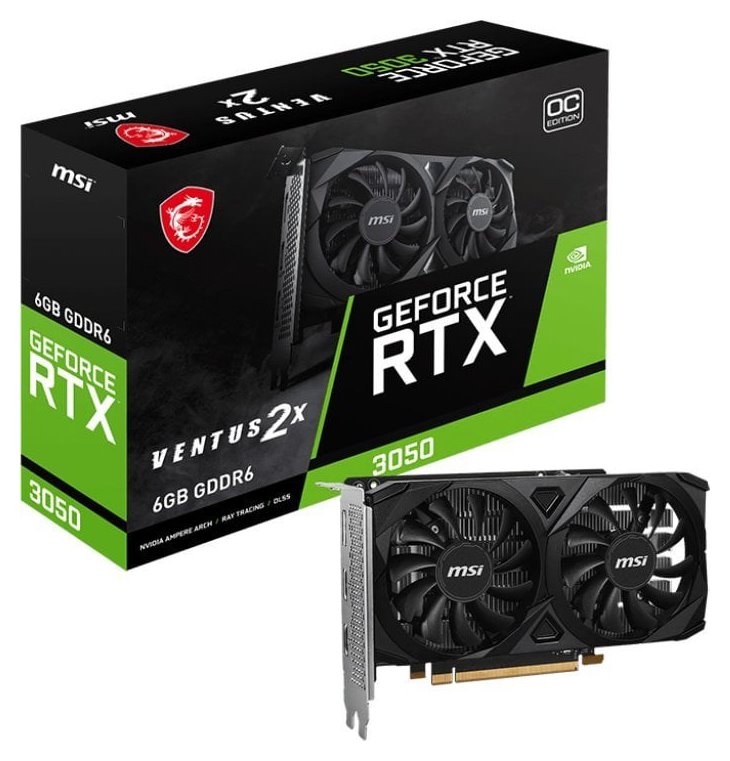 miniatura Karta graficzna MSI GeForce RTX 3050 VENTUS 2X E 6G OC (V812-055R)