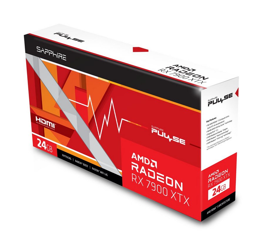 miniatura Karta graficzna SAPPHIRE PULSE Radeon RX 7900 XTX Lite Retail (11322-02-20G)