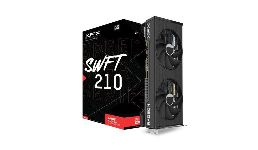 miniatura Karta graficzna XFX SPEEDSTER SWFT210 RADEON RX 7600 XT (RX-76TSWFTFP)