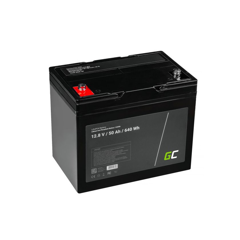 Green Cell Akumulator LIFEPO4 CAV06 12 / 12,8V 50AH 640WH  / M8