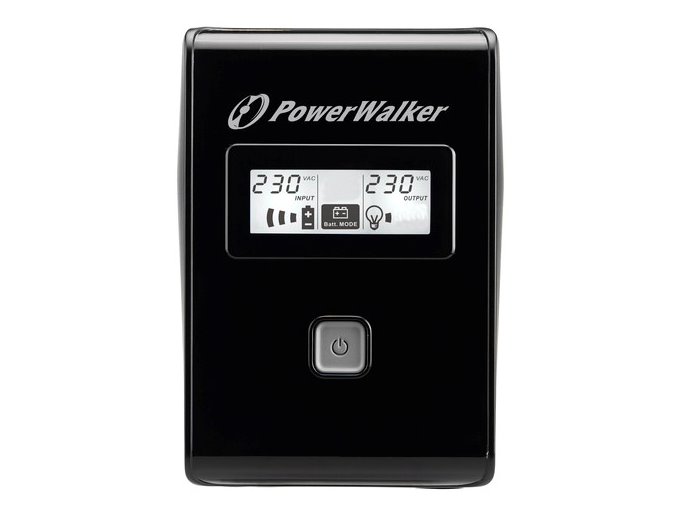 miniatura POWER WALKER UPS LINE-IN VI 650 LCD 650VA 2X SCHUKO, RJ11, USB, LCD